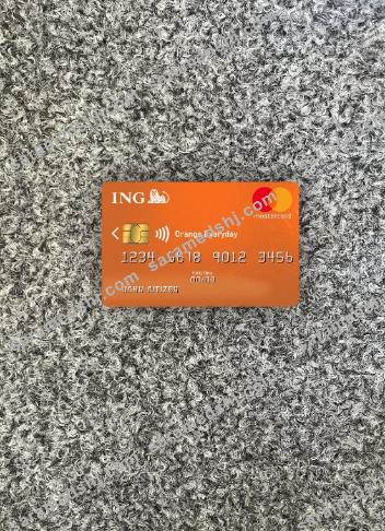 Netherlands ING Orange MasterCard photolook back